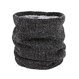 Halswärmer, Schal für Herren, Winterschal, warme Strickschals, Wolle, dick, doppellagig,...