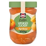 Schwartau Extra Weniger Zucker Aprikose, Fruchtaufstrich, 300g Glas