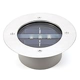 SilkRoadSupply LED Solar Powered Underground Buried Light Lamp Way Road Garten Decking...