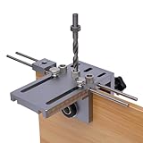 3-in-1 Bohrschablone 6/8/10 mm, Dübellehre Kit für Möbelbau Einstellbares Bohrführung,...