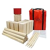 GICO Kubb Spiel XXL Set, Wikingerspiel, König 30 x 7 x 7 - Der Outdoor Spielspaß in Top...