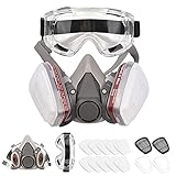 Weytoll Wiederverwendbare Maske Halbe Gesichtsmaske 6200 Gasmaske Atemschutzmasken...