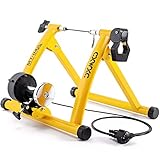 CXWXC Fahrrad Rollentrainer, Klappbar Stahl Bike Trainer mit Schnellspanner...