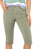 Sublevel Damen 3/4 Capri Stoff-Hose Stretch Light-Green XXL