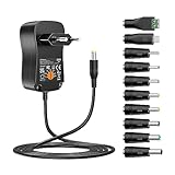 Zolt 36W Universal Netzteil AC zu DC 3V 4.5V 5V 6V 7.5V 9V 12V 3A Netzteil...