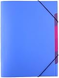 Pagna 41803-13 Ordnungsmappe, Funky School Trend PP, 5-teilig, blau