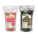 Eat Well Schwarzer Pfeffer Grob & Himalaya Salz Grob | Premium Pfeffer Ganz 500...