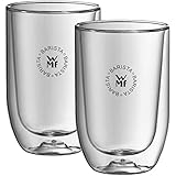 WMF Barista Gläser Set 2-teilig, zwei Latte Macchiato Gläser doppelwandig 280ml, Glas,...