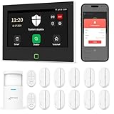 CPVAN GSM + WiFi Alarmanlage Haus mit 7' Touch Screen, Kein Vertrag Smart...