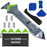 TATUNER Silikon Abzieher,Silikonentferner,5 in1 Fugenkratzer,Abzieher...