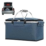 Kühltasche mit isoliertem Korb, zusammenklappbarer Kühlkorb für Picknick und Camping,...