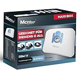 McFilter | 16 Staubsaugerbeutel kompatibel mit Siemens Typ G All VZ41FGALL / VZ16GALL...