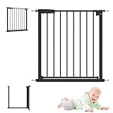 Easy Close Metal Gate, Treppenschutzgitter ohne Bohren, 75–82 cm, leicht schließbares...