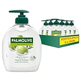 Palmolive Seife Naturals Olive & Milch 6x300ml - flüssige Handseife zur sanften Reinigung...