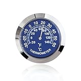 Analoges Thermometer Auto, 1 Stück Innen Außen Thermometer, KFZ Auto...