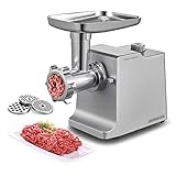 HEINRICHS Elektrischer Fleischwolf & Wurstmaschine inkl.3 verschiedene...