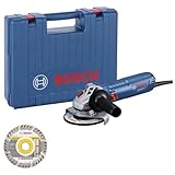 Bosch Professional Winkelschleifer GWS 12-125 (Scheiben-Ø: 125mm, Leistung 1200 W,...