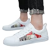 Meggsnle Leichte Hallenschuhe Fitness Sneaker für Herren Leichtgewichts Mode Halbschuhe...