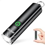 Blukar Taschenlampe LED Aufladbar, Mini EDC Taschenlampen mit 3 Lichtmodi, Klein...