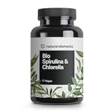 Bio Spirulina & Chlorella Presslinge – 500 Tabletten – 100% Rein & Natürlich –...