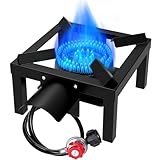 BESTFIRE Propan-Brenner 100.000 BTU, einzelner Hochdruck-Propan-Brenner mit verstellbarem...