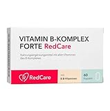 RedCare Vitamin B Komplex FORTE (60 Kapseln) - B Vitamine mit Vitamin B6...