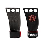 PICSIL RX Carbon Grips, Crosstraining Hand Grips für Gewichtheben, Handschuhe...