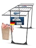STAHLMANN ® Wäscheständer ausziehbar [20M Trockenfläche ] - Wäscheständer...