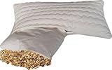 Natur-Shop24 Bio Dinkelkissen Kopfkissen Komfort 40 * 80 cm mit abnehmbarem waschbarem...