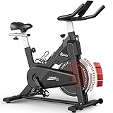 PASYOU Heimtrainer Fahrrad mit Magnetischer Widerstand, Fitnessbike Riemenantrieb, LCD...