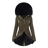 HHOP Damen Weste lang Damen Parka Damen Jacke Longjacke Damen Baseball Jacke Damen Canada...