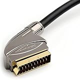 KabelDirekt – SCART Kabel – 1,5m (21 Polig, mehrfach geschirmt, Präzisionsstecker,...
