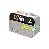 Pure Moment Radiowecker für Schlafzimmer & Büro (DAB+/FM Digital Radio, Bluetooth, White...