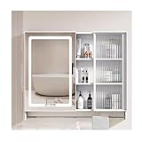 Medizinschrank zur Wandmontage, mit Spiegel, beschlagfrei, platzsparend,...