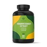 Johanniskraut Kapseln hochdosiert - 200 Kapseln mit Vit. B6 (trägt zu einer normalen...