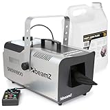 BeamZ SNOW1800 Schneemaschine mit 5 Liter Flüssigkeit, 1800 Watt Schnee Maschine mit...