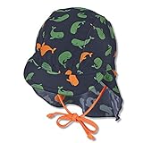 Sterntaler Baby - Jungen Schirmmütze Mit Nackenschutz Wale Sonnenhut, Marine,...