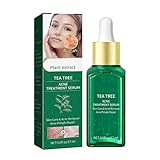 TeebaumöL-Akne-Serum, Effektiv Akne Reduzieren, HautelastizitäT Bewahren Gesichtsserum,...
