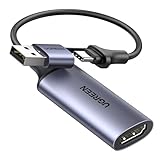 UGREEN Video Capture Card, HDMI auf USB A/C Video Capture Card 4K 60Hz Eingang 1080P 30Hz...
