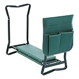 Tubiaz 2 in 1 Kniebank für Gartenarbeit, Gartenhocker mit Eva-Schaumkissen...