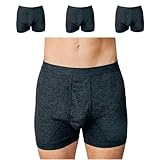 SES Ringel Herren Schlüpfer XL anthrazit aus Baumwolle 3er Pack/Unterhosen...