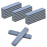 SLTAXAR 24 Stück Teflongleiter Selbstklebend 70 x 19 mm Möbelgleiter Teflon...
