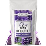 25 Lavendelsäckchen mit französichem Lavendel I Mottenschutz für Kleiderschrank I...