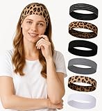 6 Stück Haarband Damen Sommer, Stirnband Damen Sport Antirutsch, Schweiß...