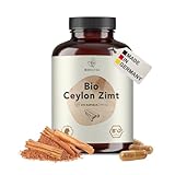 BIONUTRA® Bio Ceylon Zimt Kapseln hochdosiert, 1200 mg Tagesdosis,...