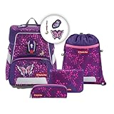 Step by Step Schulranzen-Set Space Shine Butterfly Night Ina, 5-teilig, lila,...