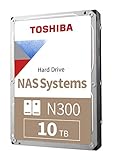 Toshiba N300 10TB NAS 3,5 Zoll interne Festplatte - CMR SATA 6 Gb/s 7200 U/min 512 MB...