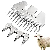 MUYIRTED Schafschermaschine Schermesser Ober Und Untermesser, Edelstahl Wolle Scheren...