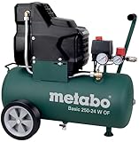 Metabo Kompressor Basic 250-24 W OF – 601532000 – Kompressor mit leistungsstarkem...
