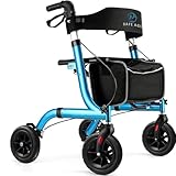 Safe Age® Rollator leicht und faltbar – Sitzfunktion – für drinnen und...